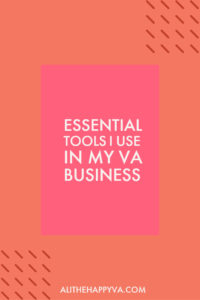 Essential Tools in My VA Business Pinterest